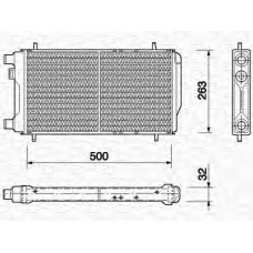 350213723000 MAGNETI MARELLI Радиатор, охлаждение двигателя