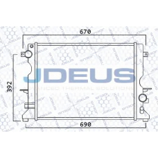 002M25 JDEUS Радиатор, охлаждение двигателя