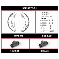 SPK 3078.01 WOKING Комплект тормозов, барабанный тормозной механизм