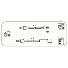 ODS248 JANMOR Комплект проводов зажигания