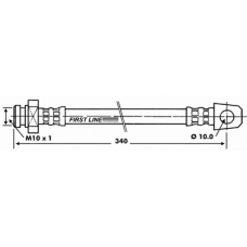 FBH6320 FIRST LINE Тормозной шланг