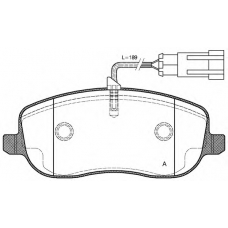 BPA0879.31 OPEN PARTS Комплект тормозных колодок, дисковый тормоз