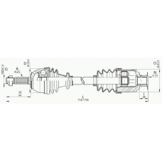 DRS6015.00 OPEN PARTS Приводной вал