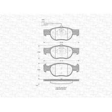 363702160340 MAGNETI MARELLI Комплект тормозных колодок, дисковый тормоз