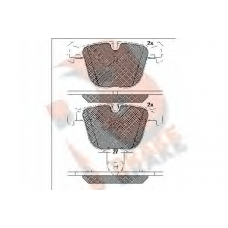 RB1949 R BRAKE Комплект тормозных колодок, дисковый тормоз