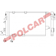 5508K8C1 POLCAR Skraplacze klimatyzacji