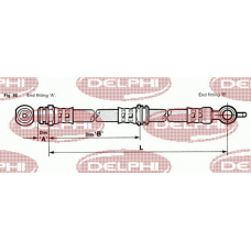 LH3301 DELPHI Тормозной шланг