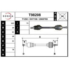 T98208 EAI Приводной вал