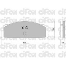 822-086-0 CIFAM Комплект тормозных колодок, дисковый тормоз