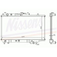 62408A NISSENS Радиатор, охлаждение двигателя