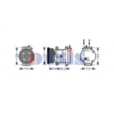 851675N AKS DASIS Компрессор, кондиционер