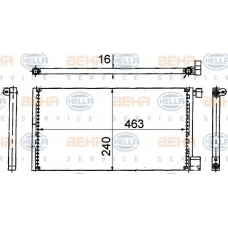 8FC 351 318-771 HELLA Конденсатор, кондиционер