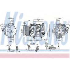 890143 NISSENS Компрессор, кондиционер