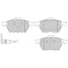 FSL1463 FERODO Комплект тормозных колодок, дисковый тормоз