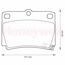 572519B BENDIX Комплект тормозных колодок, дисковый тормоз