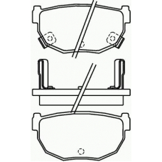 P 56 010 BREMBO Комплект тормозных колодок, дисковый тормоз