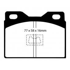 DP2220 EBC Brakes Колодки тормозные