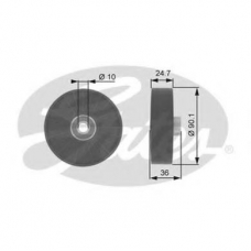 T36001 GATES Паразитный / ведущий ролик, поликлиновой ремень