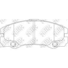 PN0161 NiBK Комплект тормозных колодок, дисковый тормоз