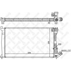 10-25276-SX STELLOX Радиатор, охлаждение двигателя