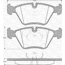 363702161087 MAGNETI MARELLI Комплект тормозных колодок, дисковый тормоз
