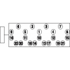 HBS015 PAYEN Комплект болтов головки цилидра