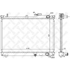 10-26259-SX STELLOX Радиатор, охлаждение двигателя