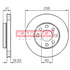 103302 KAMOKA Тормозной диск