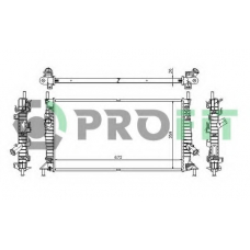 PR 2563A1 PROFIT Радиатор, охлаждение двигателя