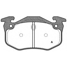 BPA0144.70 OPEN PARTS Комплект тормозных колодок, дисковый тормоз