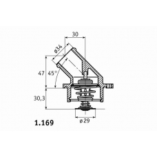 1.169.87.344 BEHR Термостат, охлаждающая жидкость