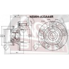 NSWH-A33A44R ASVA Ступица колеса