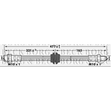 BBH6921 BORG & BECK Тормозной шланг