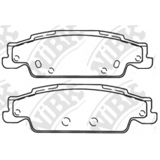 PN51004 NiBK Комплект тормозных колодок, дисковый тормоз