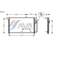 DW5033 AVA Конденсатор, кондиционер