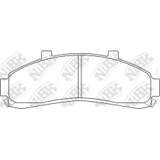 PN0179 NiBK Комплект тормозных колодок, дисковый тормоз