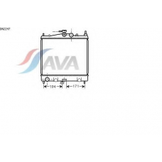 DN2247 AVA Радиатор, охлаждение двигателя
