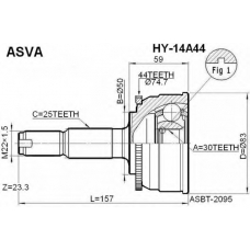 HY-14A44 ASVA Шарнирный комплект, приводной вал