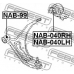 NAB-040RH FEBEST Подвеска, рычаг независимой подвески колеса