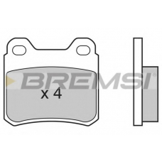 BP2507 BREMSI Комплект тормозных колодок, дисковый тормоз