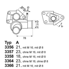 3356.80D WAHLER Термостат, охлаждающая жидкость