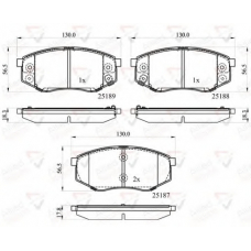 ADB32194 COMLINE Комплект тормозных колодок, дисковый тормоз