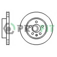 5010-0860 PROFIT Тормозной диск