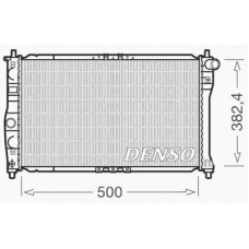 DRM08001 DENSO Радиатор, охлаждение двигателя