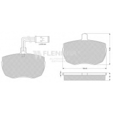 FB211051 FLENNOR Комплект тормозных колодок, дисковый тормоз