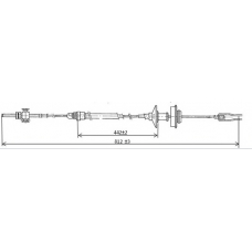 FCC421040 FERODO Трос, управление сцеплением