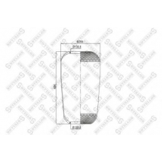 90-07370-SX STELLOX Кожух пневматической рессоры