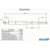 BGS10415 BUGIAD Газовая пружина, крышка багажник