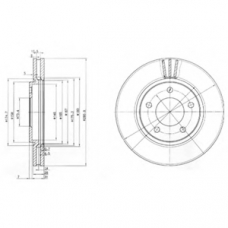 BG3715 DELPHI Тормозной диск