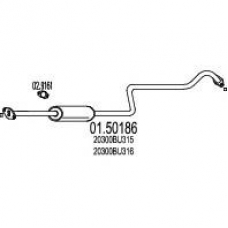01.50186 MTS Средний глушитель выхлопных газов